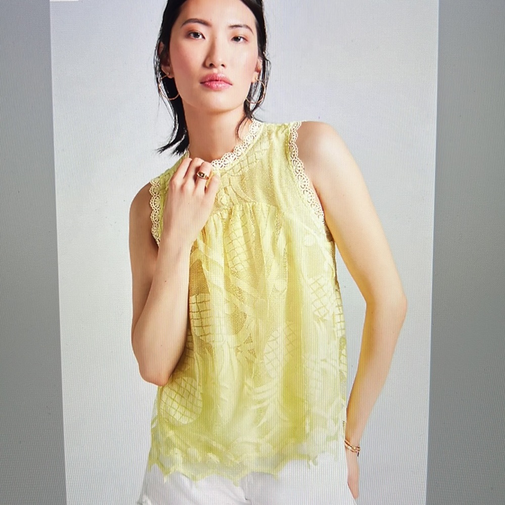 💗Hostpick💗Anthropologie Pineapple Lace Blouse by Maeve
